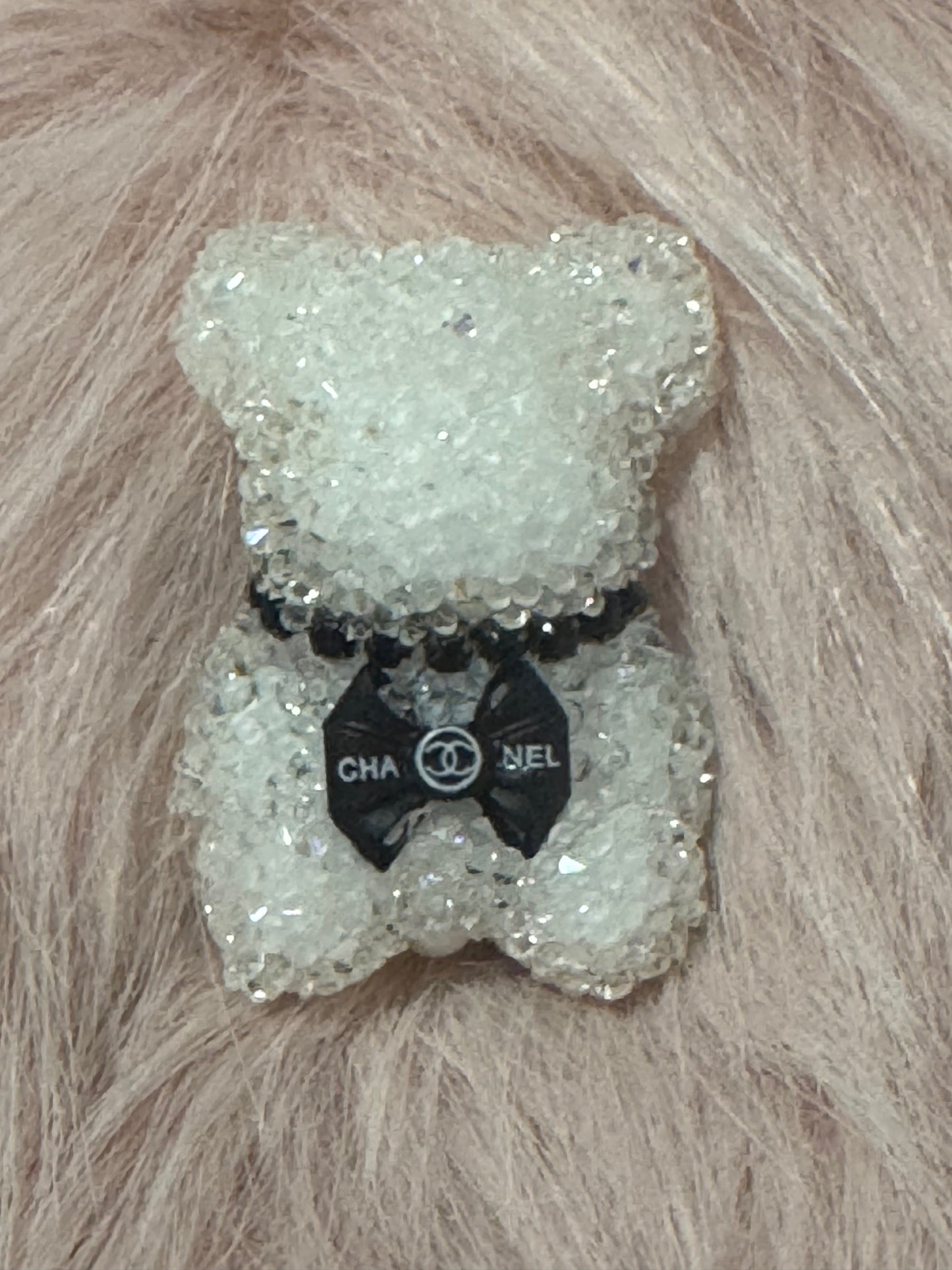 Chanel CC Acrylic Rhinestone Bears