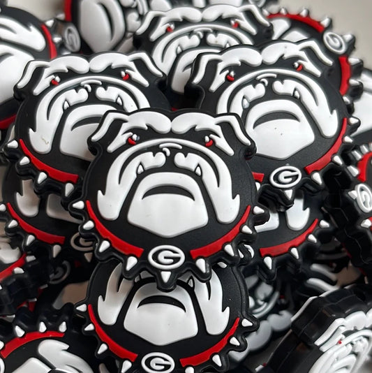 Georgia Bulldog Focal Bead