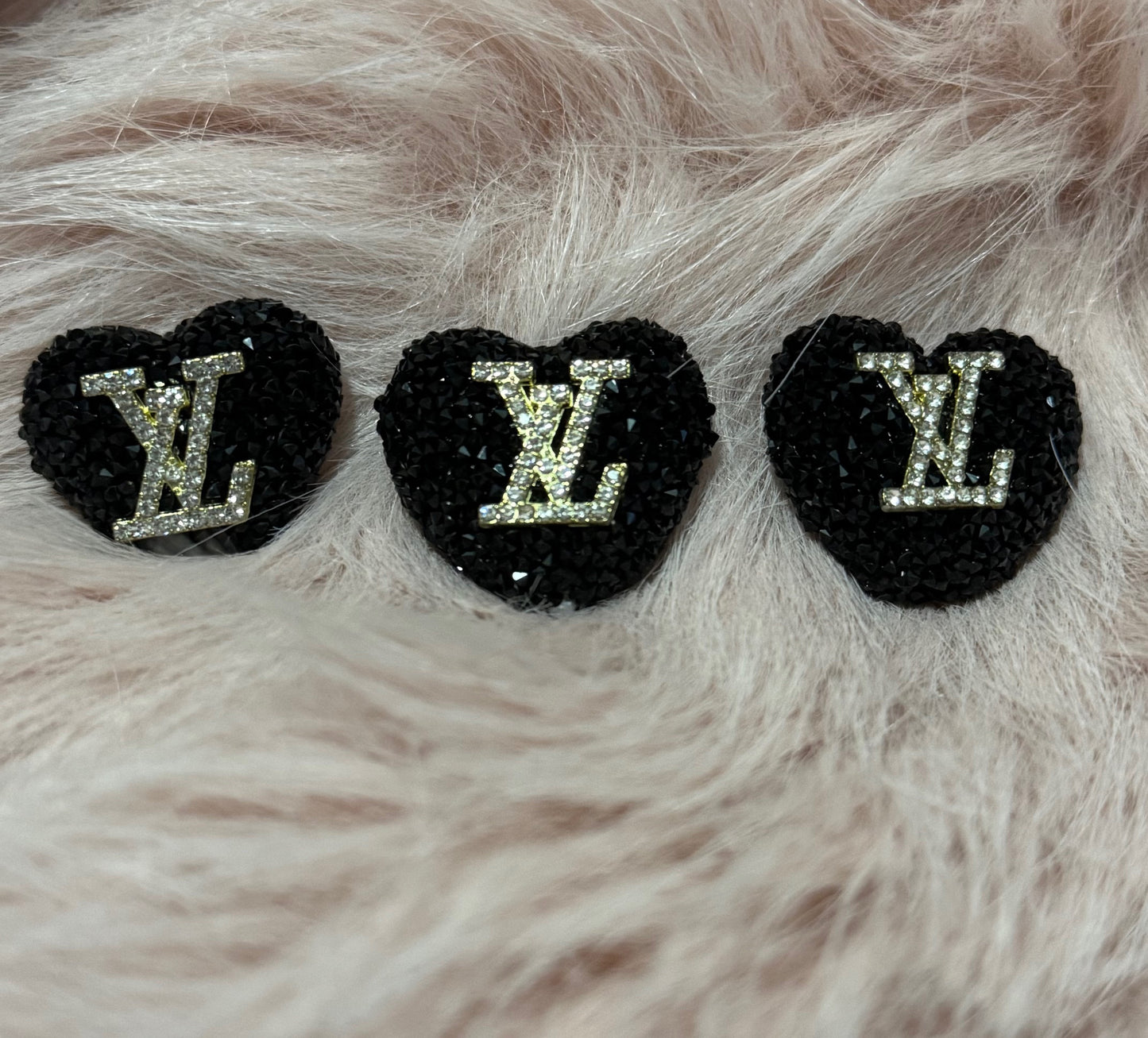 LV Rhinestone Hearts