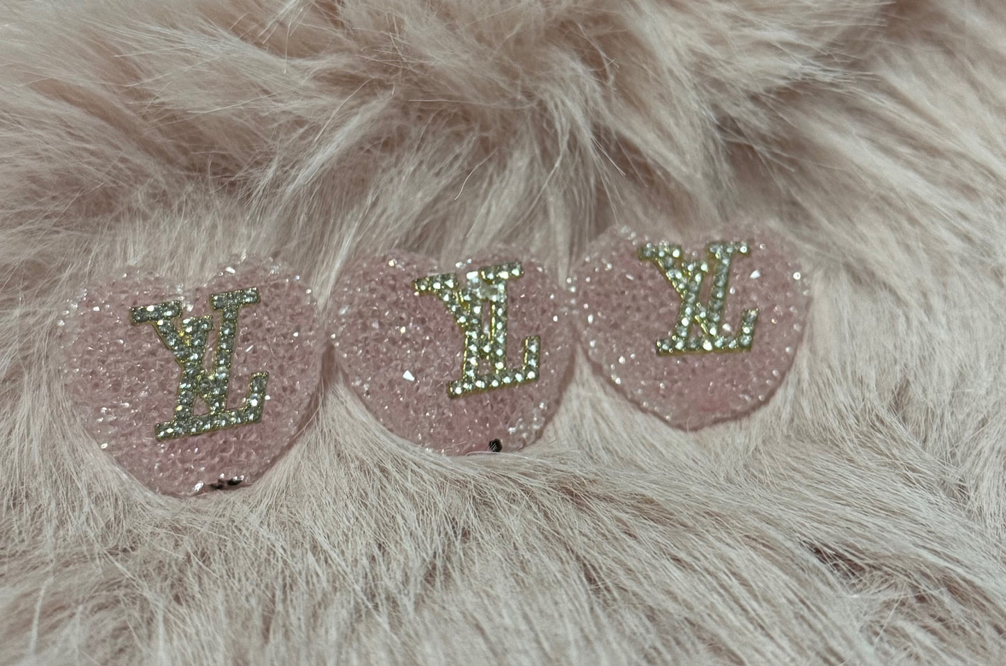 LV Rhinestone Hearts