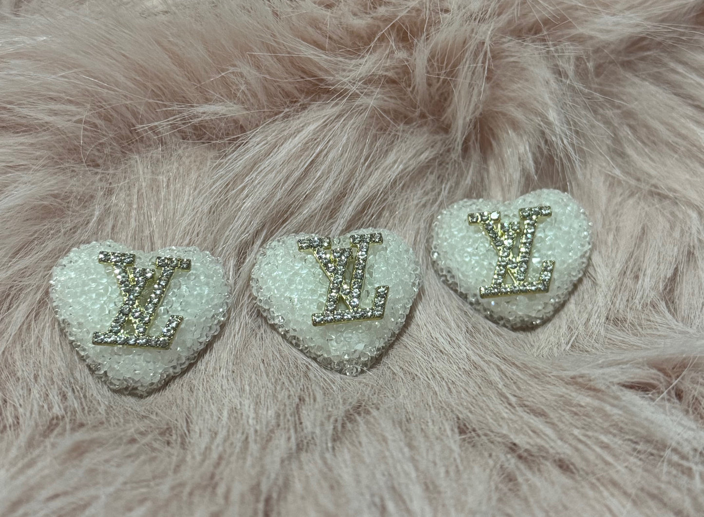 LV Rhinestone Hearts